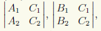 Формула определителей второго порядка